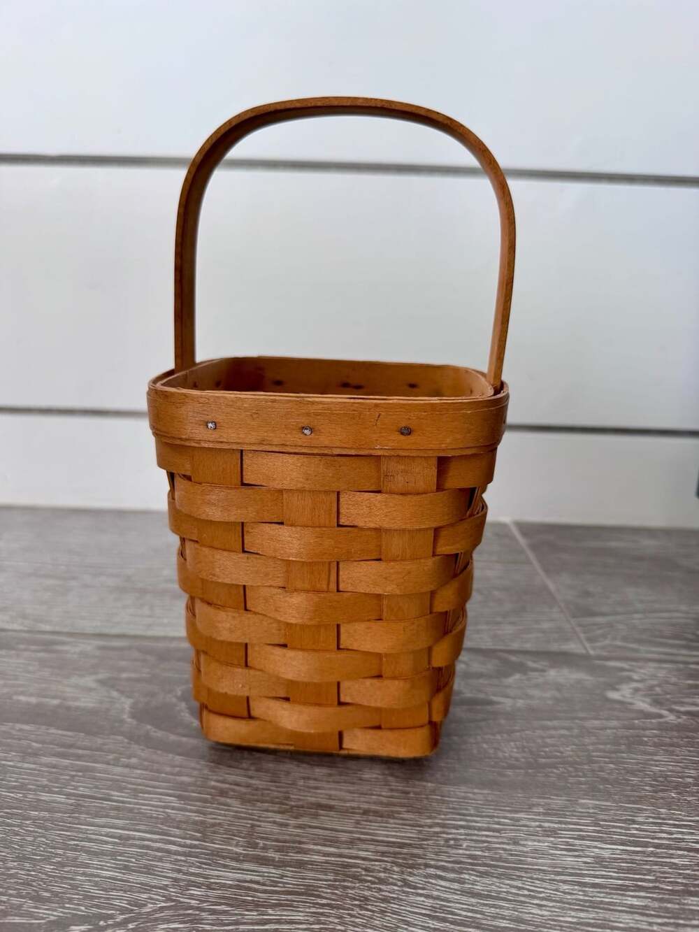 Longaberger Vintage 1987 Handwoven Tall Basket